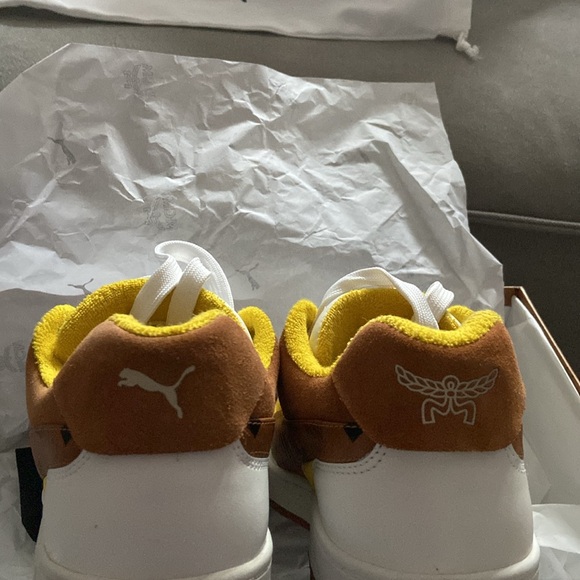 Puma x MCM Slipstream Lo “Show Love” Bright White Vibrant yellow NIB SZ 38 $500 - Picture 17 of 17